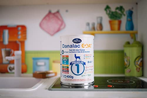 Danalac Goat Milk Infant Formula 400g Stage 1 Baby Milk Powder for Infants and Toddlers Age 0-6 Months (Pack of 2)